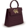 Lady Cardinal 25 Burgundy Ostrich Leather 03b