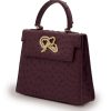 Lady Cardinal 25 Burgundy Ostrich Leather 04b