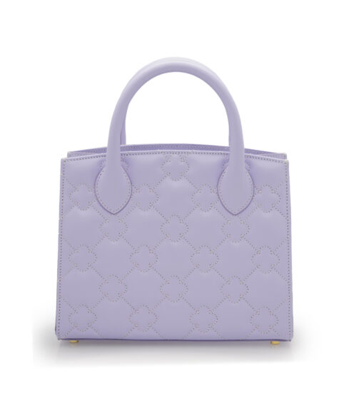 ⁦Lilac quilted leather small tote bag⁩ - الصورة ⁦4⁩