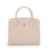 Cardinal Powder quilted leather small tote bag 01