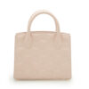 Cardinal Powder quilted leather small tote bag 05
