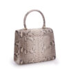 First Lady 22 Pink Gray Python Leather Bag 03