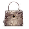 First Lady 22 Pink Gray Python Leather Bag 04