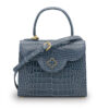 First Lady Gray Alligator Leather Bag 01