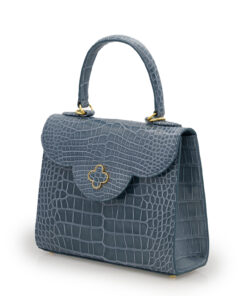 First Lady Gray Alligator Leather Bag 02