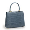 First Lady Gray Alligator Leather Bag 03