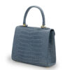 First Lady Gray Alligator Leather Bag 04