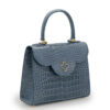First Lady Gray Alligator Leather Bag 05