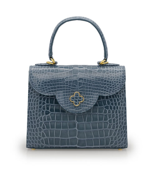 First Lady  Grey Alligator leather  handbag