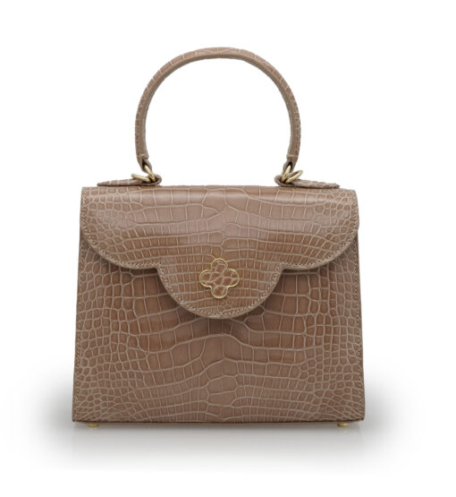 First Lady Tea Rose Alligator leather handbag