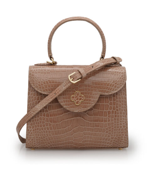 ⁦First Lady Tea Rose Alligator leather handbag⁩ - الصورة ⁦6⁩