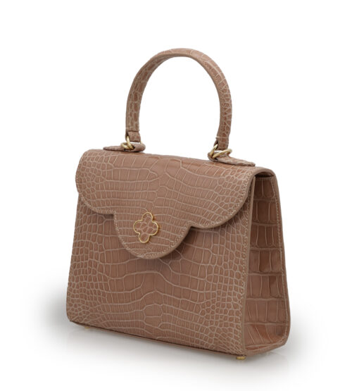 ⁦First Lady Tea Rose Alligator leather handbag⁩ - الصورة ⁦2⁩