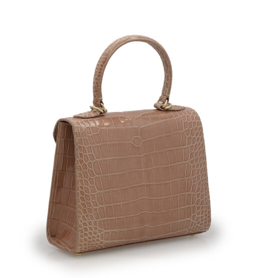 ⁦First Lady Tea Rose Alligator leather handbag⁩ - الصورة ⁦3⁩