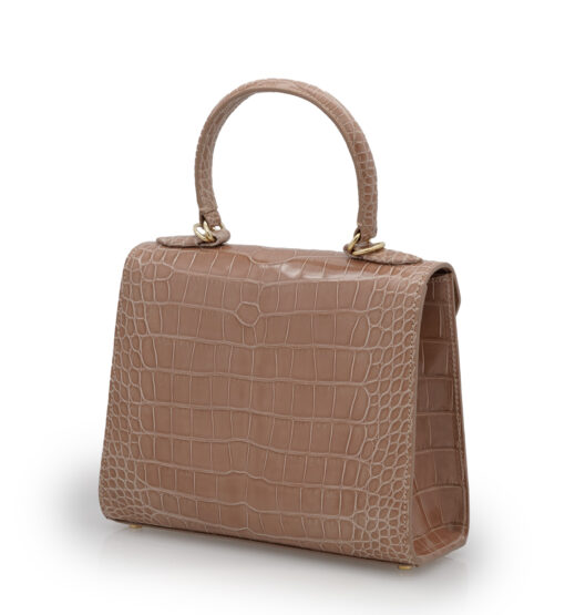 ⁦First Lady Tea Rose Alligator leather handbag⁩ - الصورة ⁦4⁩