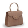 First Lady Tea Rose Alligator Leather Bag 06