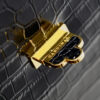 Tiffany Black Croc Embossed Leather Bag 07
