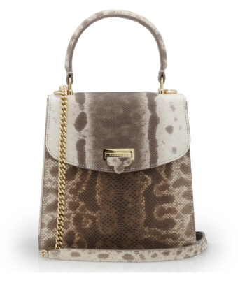 Tiffany Brown  Karung  leather handbag