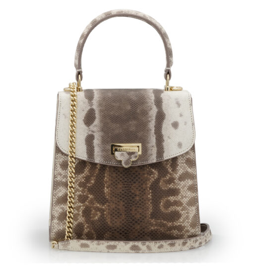 Tiffany Brown  Karung  leather handbag