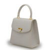 Tiffany Ivory Croc Embossed Leather Bag 03
