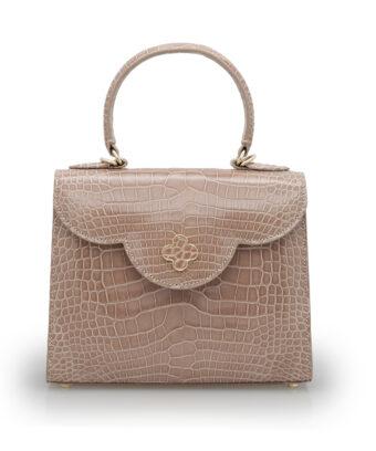 First Lady Tea Rose Alligator leather handbag