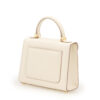 First Lady small ivory plain leather handbag – by Cardinal Milano – luxury italian design