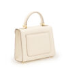 First Lady small ivory plain leather handbag – by Cardinal Milano – luxury italian design