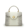 First Lady small lizard embossed leather handbag – by Cardinal Milano – luxury italian design