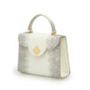 First Lady small lizard embossed leather handbag – by Cardinal Milano – luxury italian design