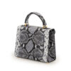 First Lady small grey python embossed leather handbag – by Cardinal Milano – luxury italian design