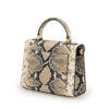 First Lady small stone python embossed leather handbag – by Cardinal Milano – luxury italian design