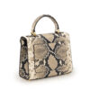 First Lady small stone python embossed leather handbag – by Cardinal Milano – luxury italian design