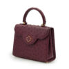 Cardinal Milano First Lady Burgundy ostrich leather handbag MTO – First Lady Burgundy ostrich leather handbag MTO – by Cardinal Milano – luxury italian design