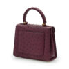 Cardinal Milano First Lady Burgundy ostrich leather handbag MTO – First Lady Burgundy ostrich leather handbag MTO – by Cardinal Milano – luxury italian design