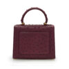 Cardinal Milano First Lady Burgundy ostrich leather handbag MTO – First Lady Burgundy ostrich leather handbag MTO – by Cardinal Milano – luxury italian design