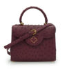 Cardinal Milano First Lady Burgundy ostrich leather handbag MTO – First Lady Burgundy ostrich leather handbag MTO – by Cardinal Milano – luxury italian design