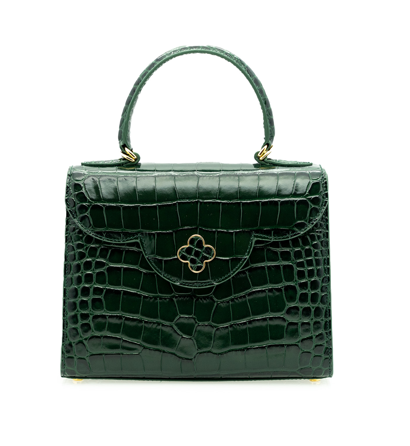Cardinal Milano First Lady Green croc embossed leather bag – First Lady Green croc embossed leather bag