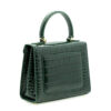 Cardinal Milano First Lady Green croc embossed leather bag – First Lady Green croc embossed leather bag – by Cardinal Milano – luxury italian design