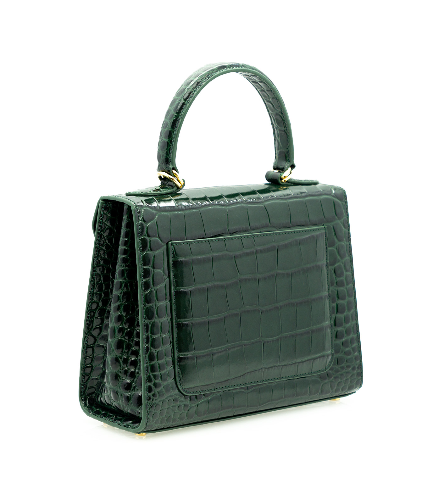 Cardinal Milano First Lady Green croc embossed leather bag – First Lady Green croc embossed leather bag - Image 3