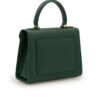 First Lady Green textured leather handbag – by Cardinal Milano – luxury italian design