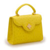 ⁦First Lady Small Yellow Ostrich Leather Handbag⁩ - الصورة ⁦4⁩