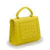 ⁦First Lady Small Yellow Ostrich Leather Handbag⁩ - الصورة ⁦3⁩