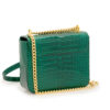 First Date Emerald Green alligator leather bag – by Cardinal Milano – luxury italian design
