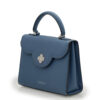 First Lady Blue Jeans Textured Calf Leather Handbag - Image 2