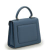 First Lady Blue Jeans Textured Calf Leather Handbag - Image 3