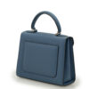 First Lady Blue Jeans Textured Calf Leather Handbag - Image 4