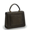 Cardinal Milano First Lady Grey Crocodile-Embossed Calf Leather Handbag – First Lady Grey Crocodile-Embossed Calf Leather Handbag - Image 4