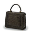 Cardinal Milano First Lady Grey Crocodile-Embossed Calf Leather Handbag – First Lady Grey Crocodile-Embossed Calf Leather Handbag - Image 5