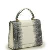 First Lady Grey Lizard-Embossed Calf Leather Handbag - immagine 5