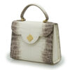 First Lady Himalaya Crocodile-Embossed Calf Leather Handbag - Image 2