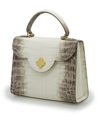 Alternative view of First Lady Himalaya Crocodile-Embossed Calf Leather Handbag